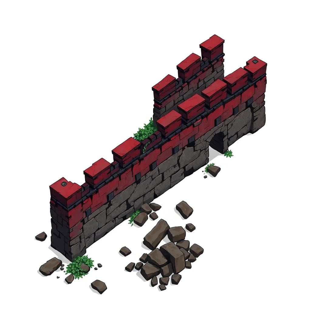 Wall Long Crumbling