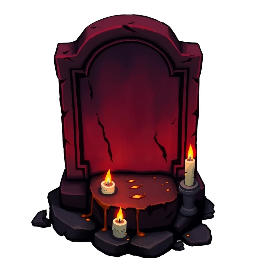 Grave Candle Lit