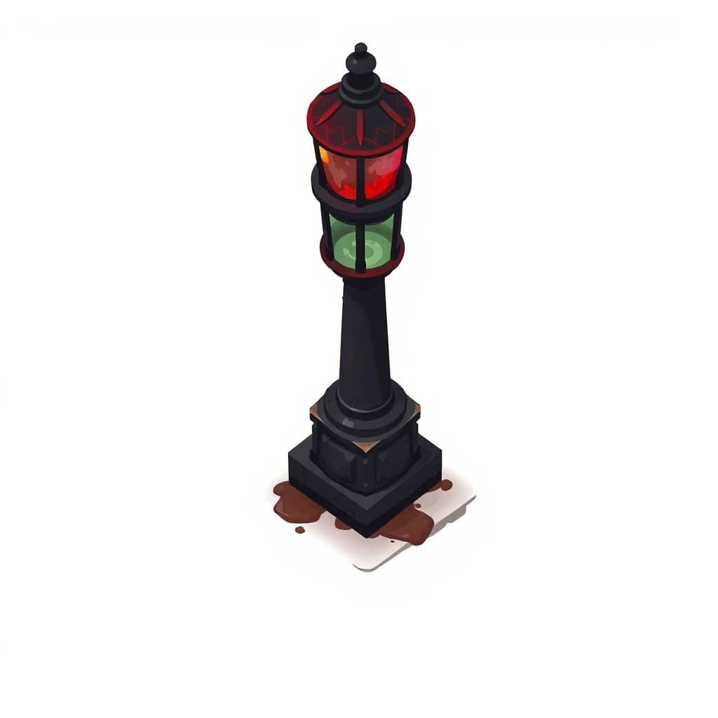 Lantern Post Dark