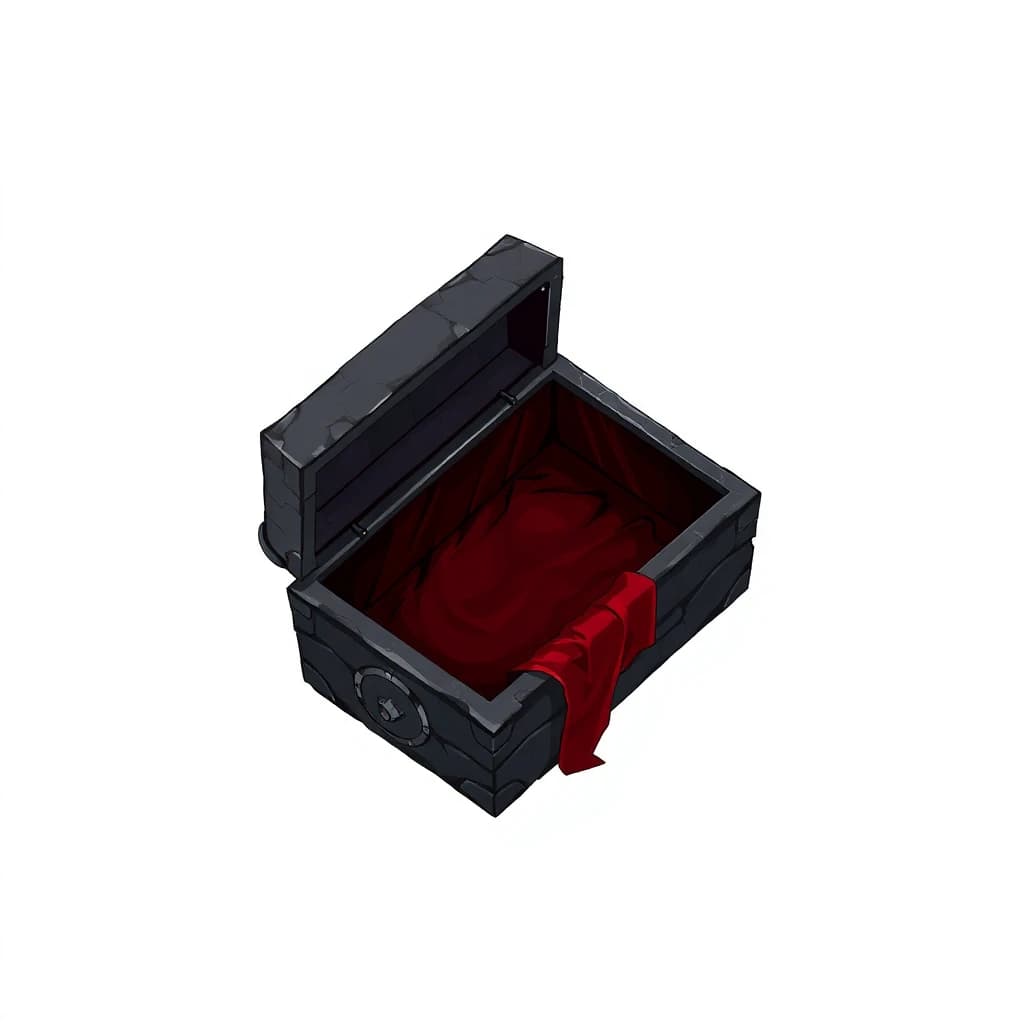 Coffin Open Empty