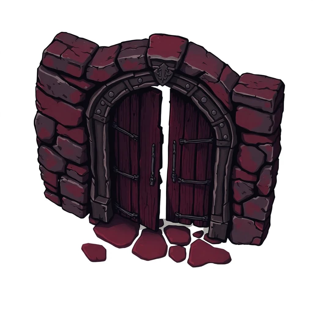 Door Wood Iron