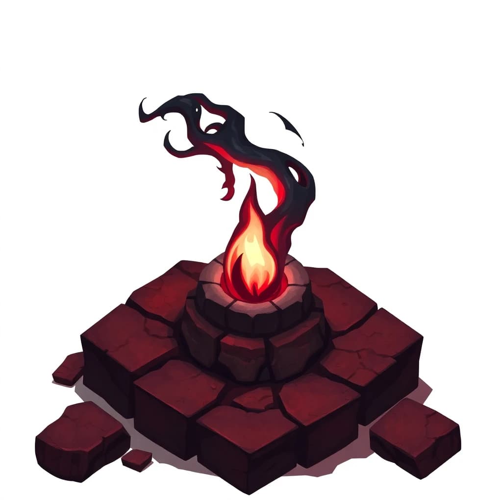 Fire Black Dark