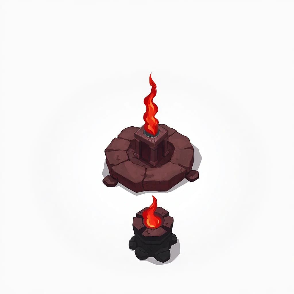 Fire Dark Red