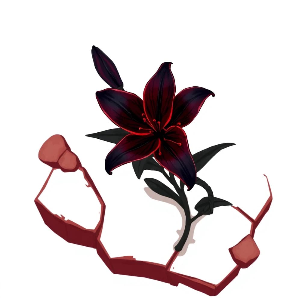 Flower Black Lily