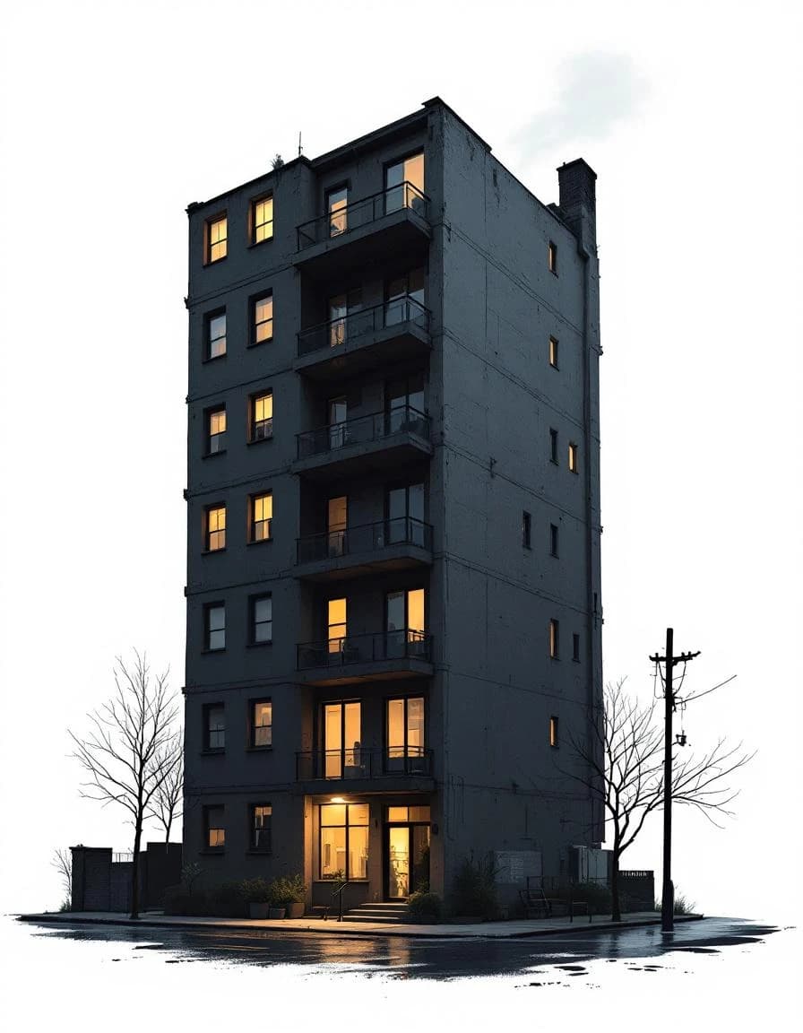 Dark House Apartment Block