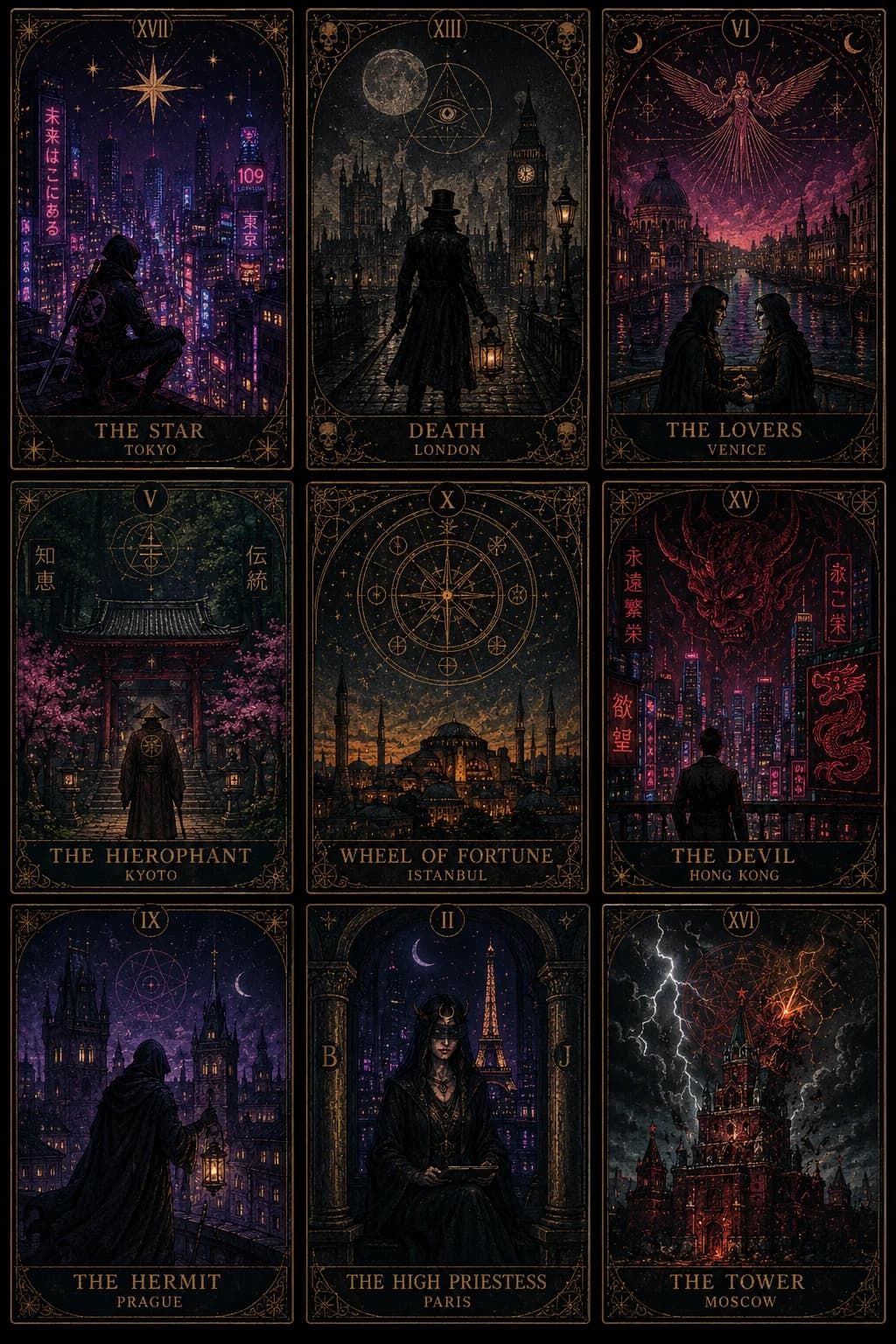 The Tarot of Cities — Major Arcana