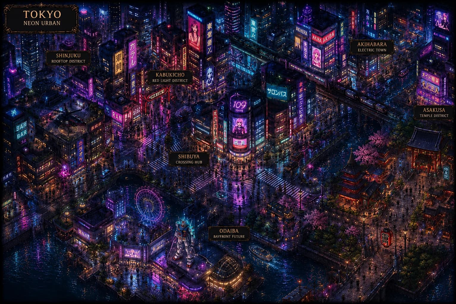 Tokyo — Painterly Dusk